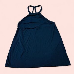 Express Black Jersey Knit Halter Top Small